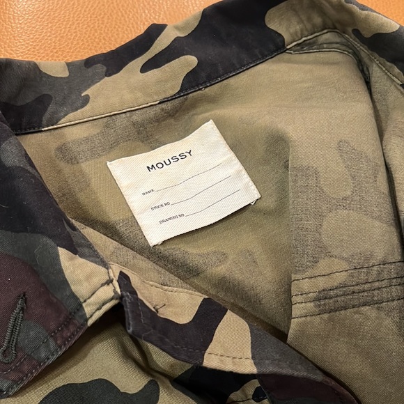 Moussy Japanese Street brand fringed green camo military jacket - Picture 6 of 9